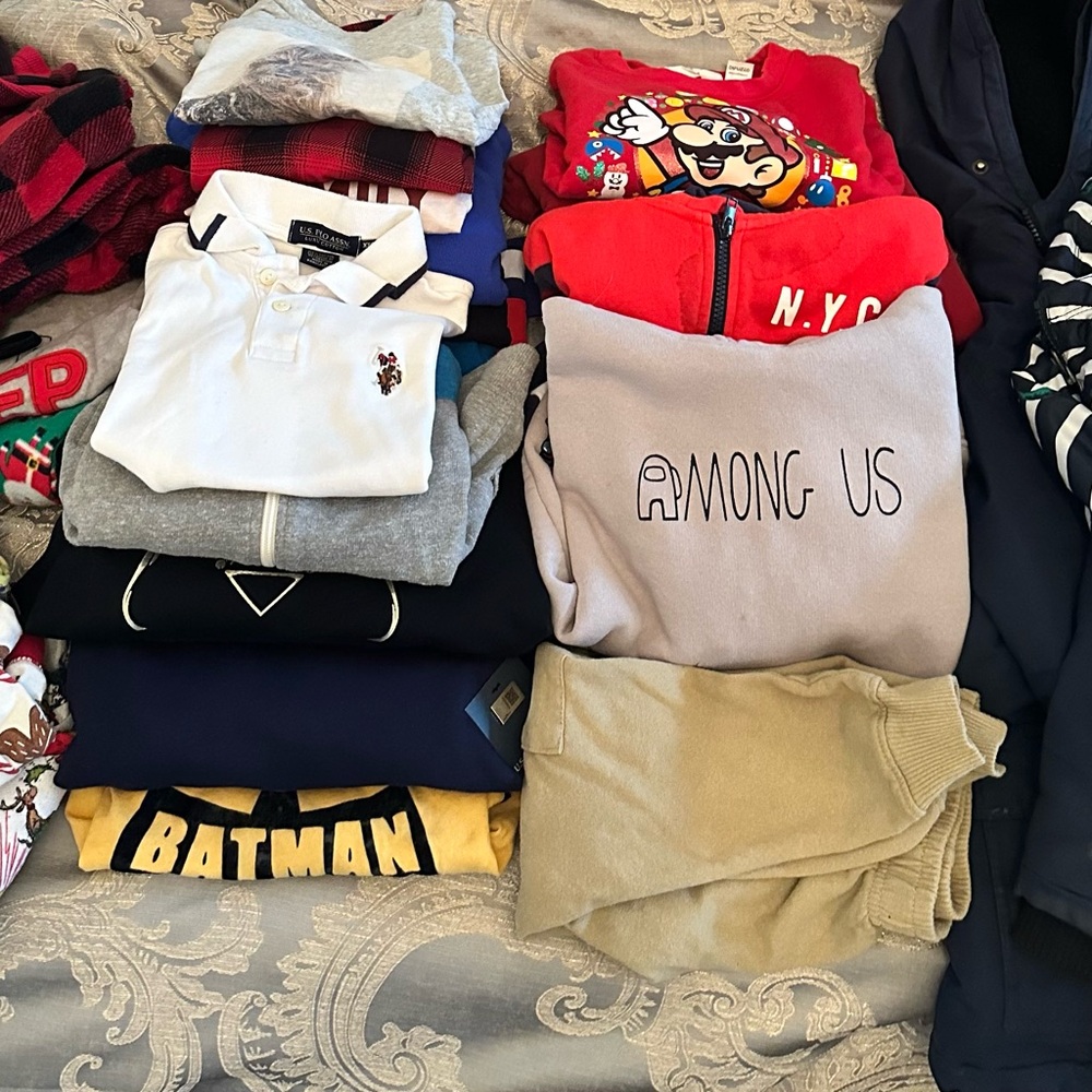 Assorted Graphic and Polo Shirts